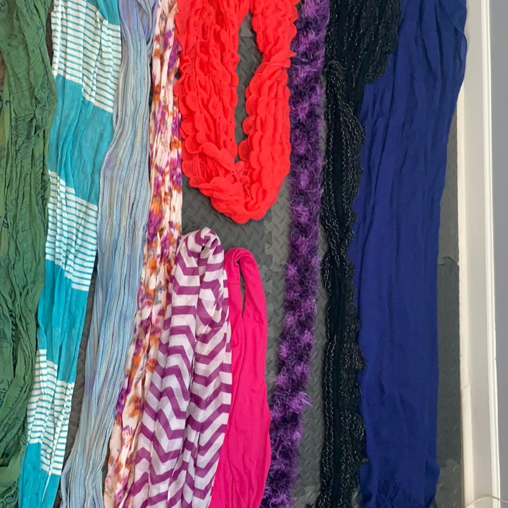 9 scarves